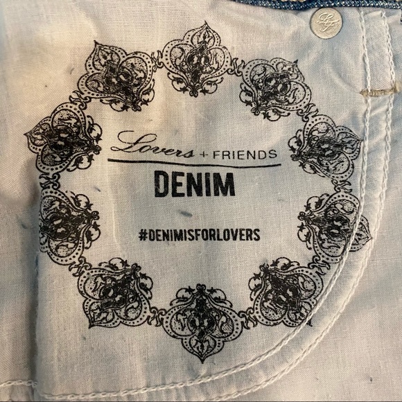 Lovers & Friends distressed denim skirt - Picture 7 of 10